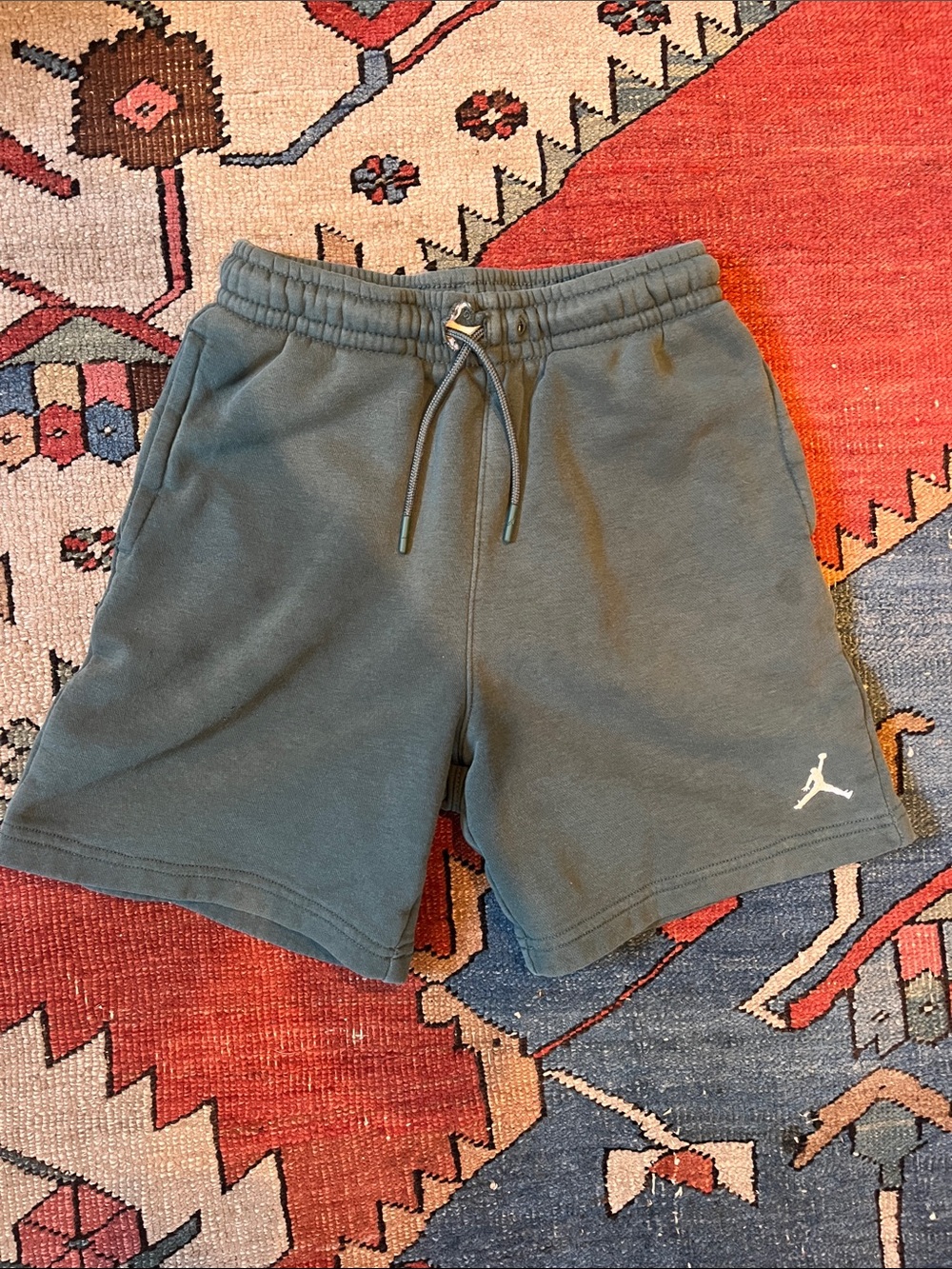 Jordan Kids Dark Olive Athletic Fleece Shorts